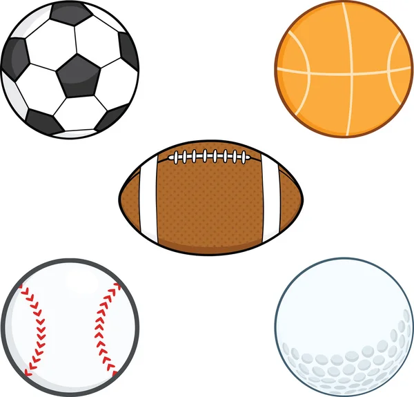 Cartoon Sport Balls — Stock Photo, Image