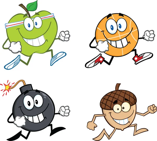 Personaje de dibujos animados Jogging . — Foto de Stock