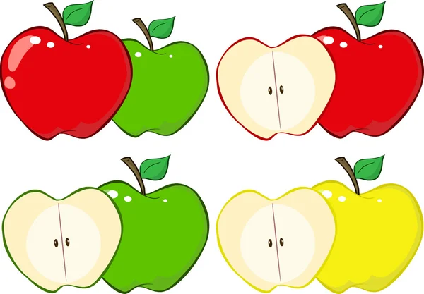 Manzanas dibujos animados fotos de stock, imágenes de Manzanas dibujos  animados sin royalties | Depositphotos