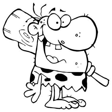 mağara adamı çizgi film karakteri