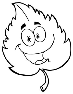 mutlu yaprak çizgi film karakteri özetlenen.