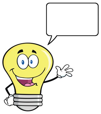 Ampul ile konuşma balonu