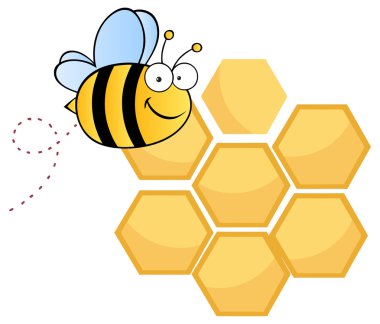 Arı sevimli çizgi film karakteri