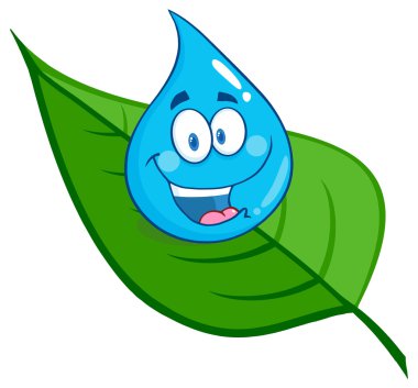 gülümseyen su damlası