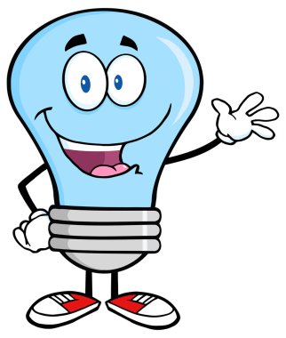 Mavi ampul sallayarak