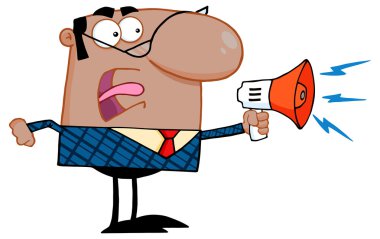Excited Business Manager clipart