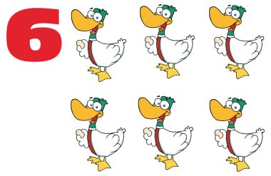 Altı numara olan Noel takvimi