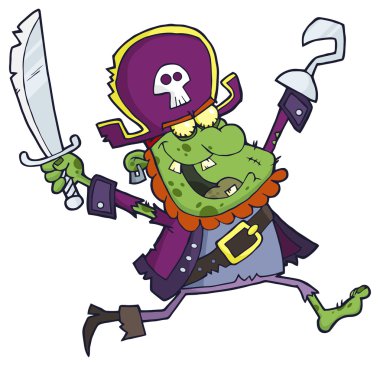 Kılıçlı korsan zombi