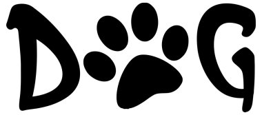 kara pençe köpek metin yazdırma