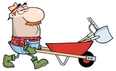 çizgi film Barrow bahçıvanla