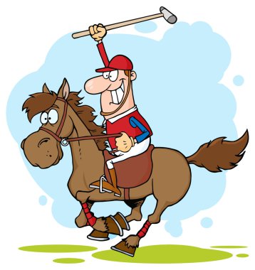 Renkli Polo oyuncusu