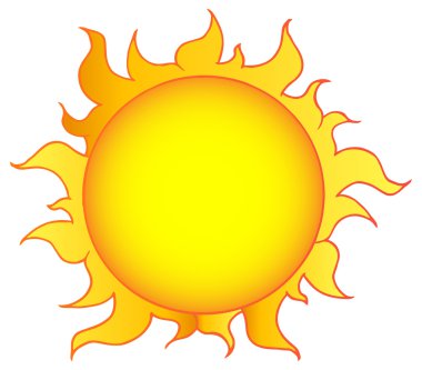 sarı güneş parlıyor