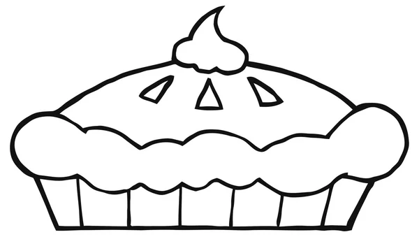 Мультфильм День благодарения пирог — стоковый вектор