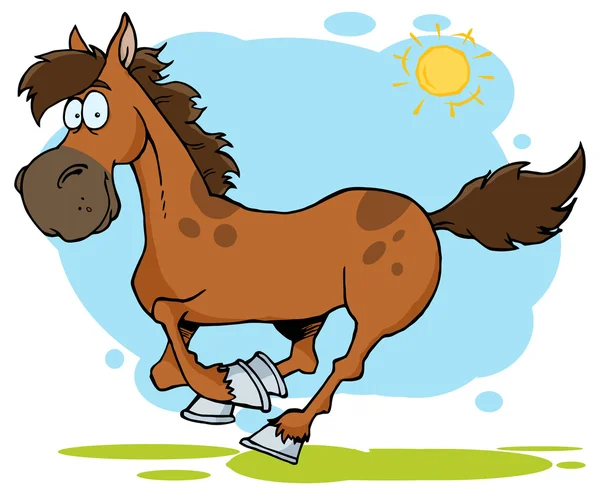 Cartoon Horse character — Stock Vector