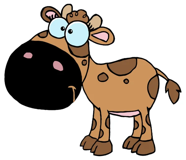 Carácter de dibujos animados Calf — Vector de stock