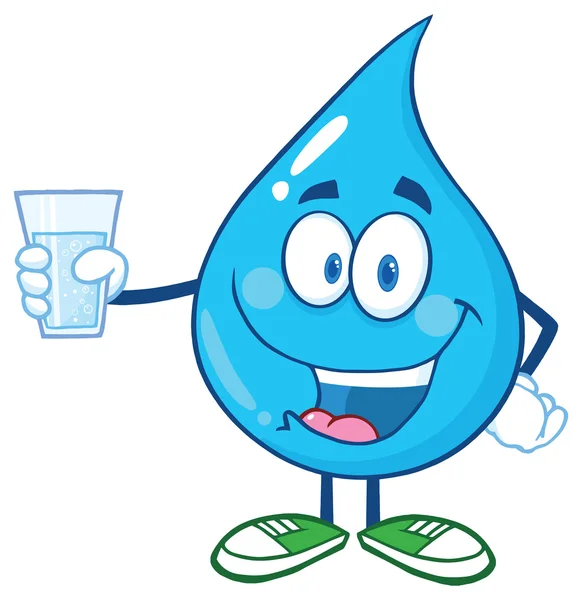 Su damla Holding su cam