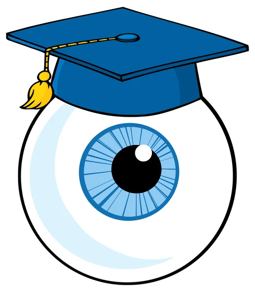 Caráter dos desenhos animados da bola do olho — Vetor de Stock