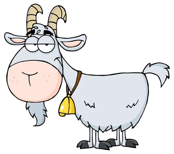 Caráter dos desenhos animados de cabra — Vetor de Stock