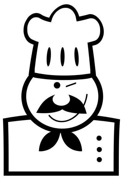 Cartoon chef sign — Stock Vector