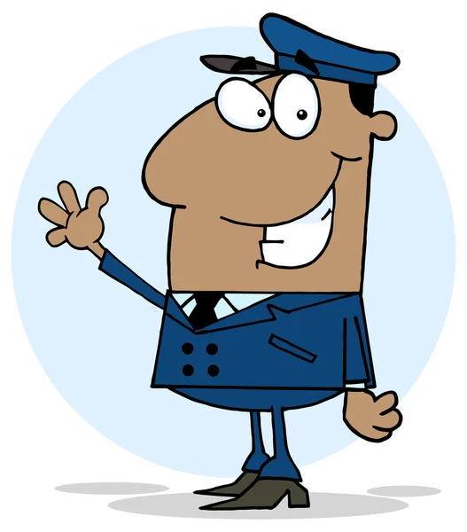 Cartoon postman character — Stock Vector