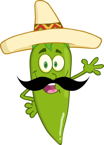 Poivron vert mexicain — Image vectorielle