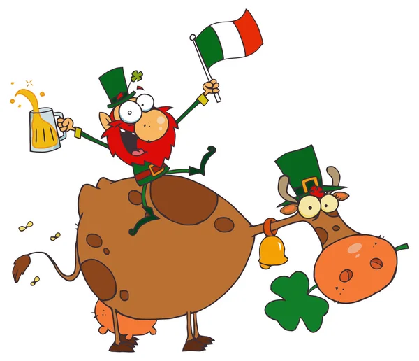 Γελοιογραφία Saint Patrick ημέρα καλλικάτζαρος — Διανυσματικό Αρχείο