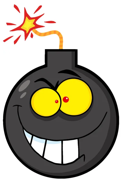 Personaje de dibujos animados bomba — Vector de stock