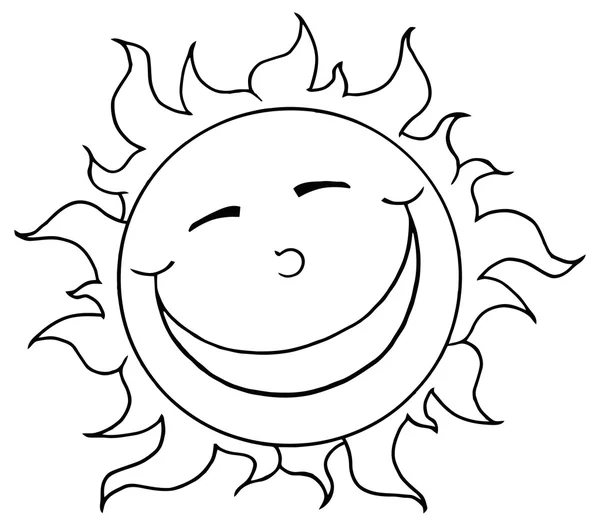 Solen maskot seriefigur — Stock vektor