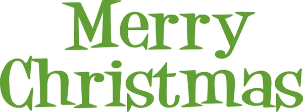 Merry Christmas Lettering — Stock Vector