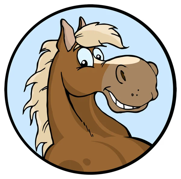 Personagem de Cavalo dos desenhos animados — Vetor de Stock