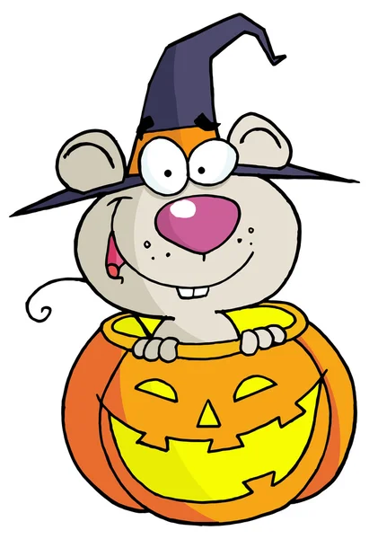 Halloween cartoon muis — Stockvector