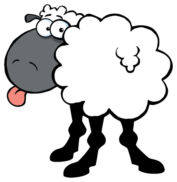 ラム羊の漫画のキャラクター — ストックベクタ
