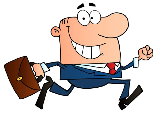 Personagem de homem de negócios dos desenhos animados — Vetor de Stock