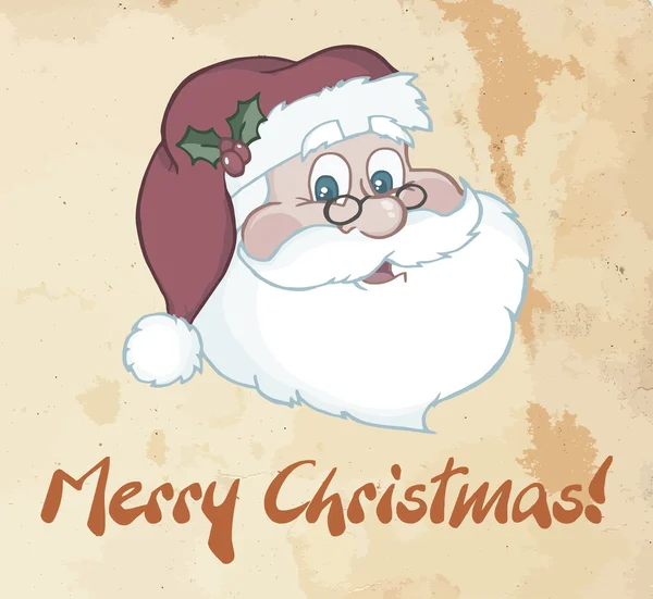 Glimlachend cartoon santa claus — Stockvector