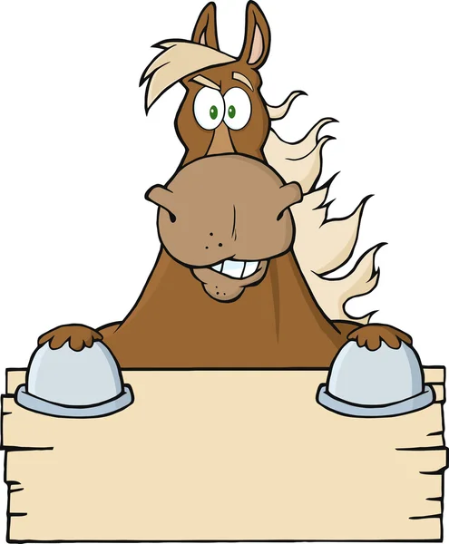 Horse Cartoon Character — Stock Vector