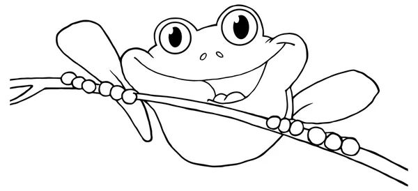 행복 나무 개구리 — 스톡 벡터