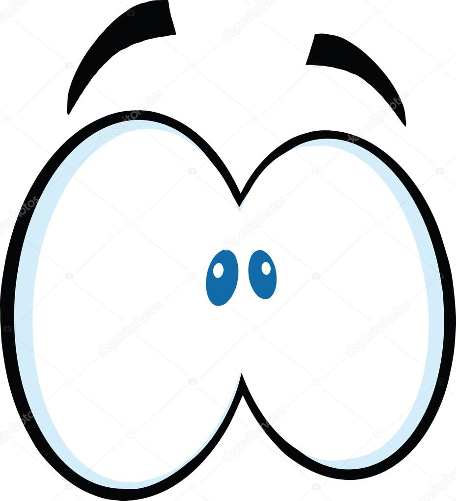 Scared Cartoon Eyes. — Stock Vector © HitToon #61064349