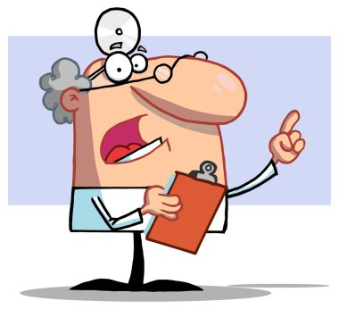 Doktor karakter karikatür