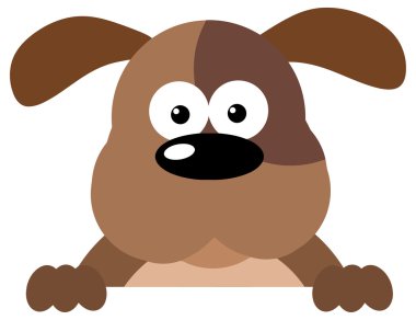 bir afiş üzerinde karikatür köpek