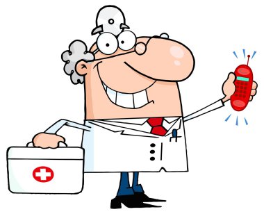 gülümseyen erkek doktor