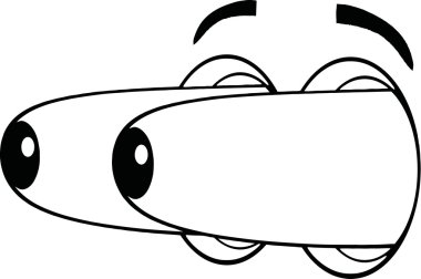 sürpriz karikatür eyes.