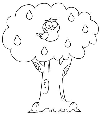 kuş ile Armut Ağacı üzerinde