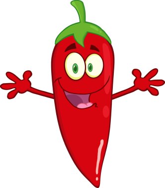 Kırmızı biber biber karşılama