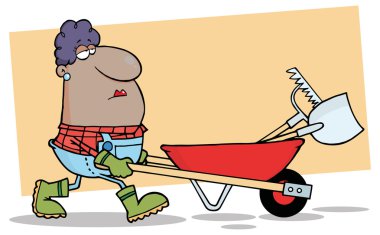 çizgi film Barrow bahçıvanla