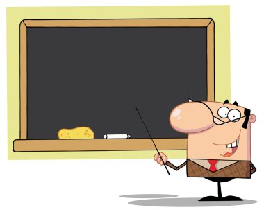 Öğretmen kartı işaretçisiyle