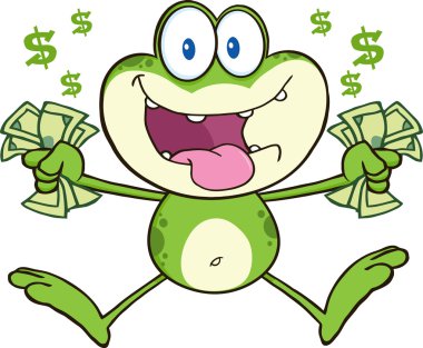 Crazy Frog nakit ile atlama.