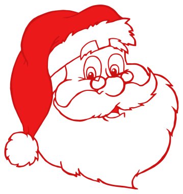 Noel Baba face karikatür