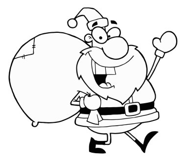 Noel Baba hediye çantası