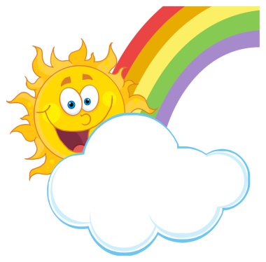 mutlu karikatür güneş