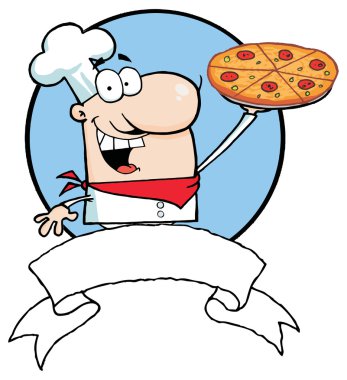 Şef tutar kadar Pizza